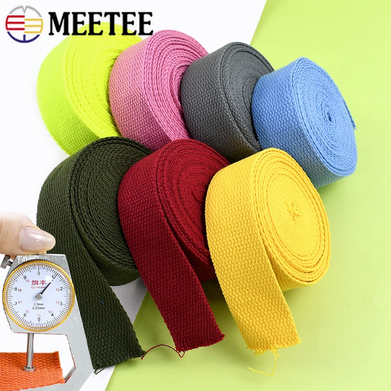 10M 20-50mm Cotton Webbing Straps Backpack Ribbon Band Shoulder Bag Strap Belt Sling Decor Bias Binding DIY Sewing Accessories 
10M 20-50mm Cotton Webbing Straps Backpack Ribbon Band Shoulder Bag Strap Belt Sling Decor Bias Binding DIY Sewing Accessories