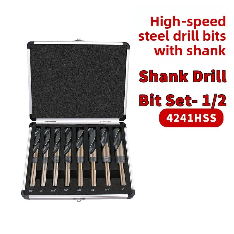 Imperial 8-Piece Twist Drill Bit Set, Reduced Shank HSS Drill Bits in Aluminum Case
Imperial 8-Piece Twist Drill Bit Set, Reduced Shank HSS Drill Bits in Aluminum Case