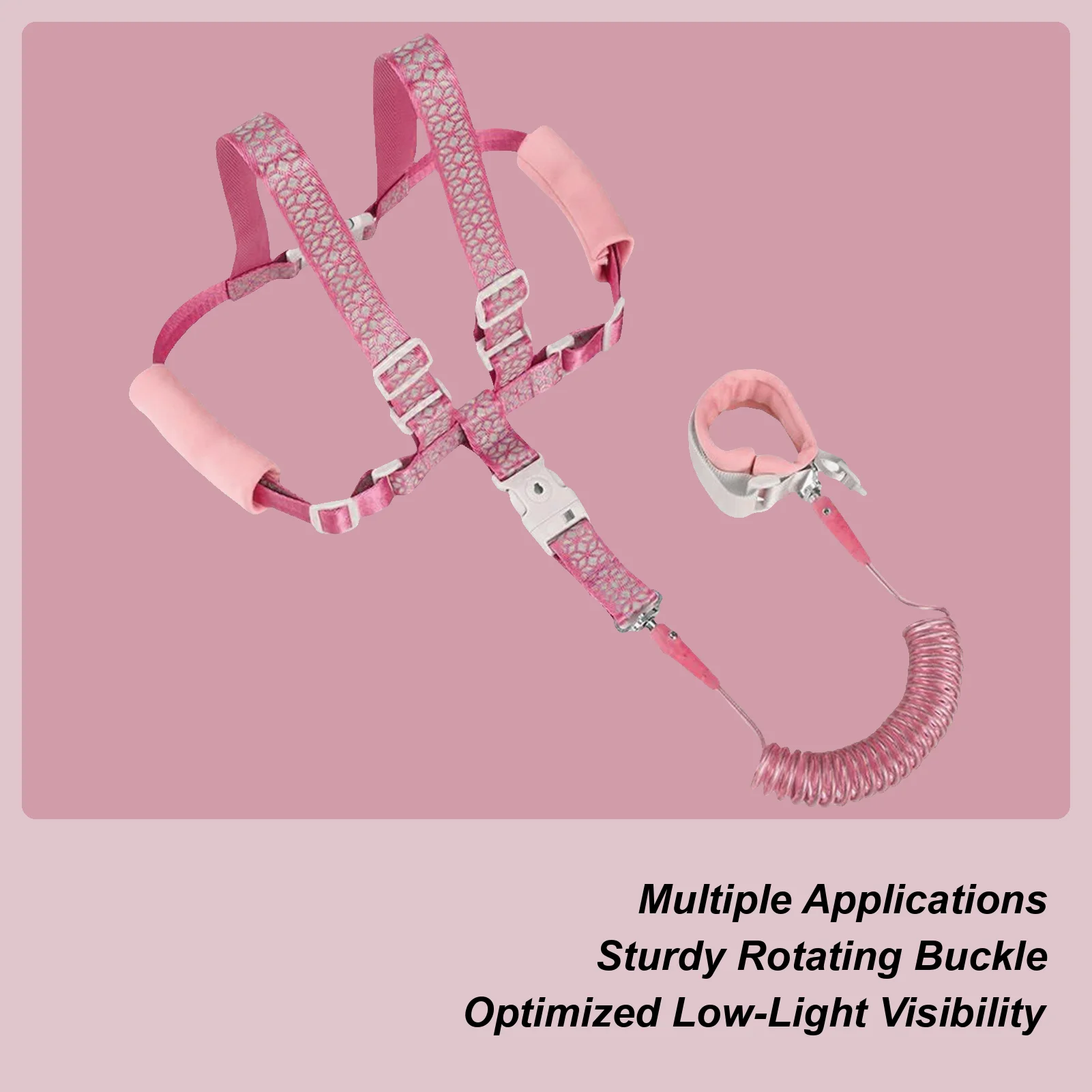 Kid Harness Baby Protection Tether Reflective Harness Adjustable Anti-Lost Wrist Link With Lock For Outdoor Travel Girls Boys
Kid Harness Baby Protection Tether Reflective Harness Adjustable Anti-Lost Wrist Link With Lock For Outdoor Travel Girls Boys