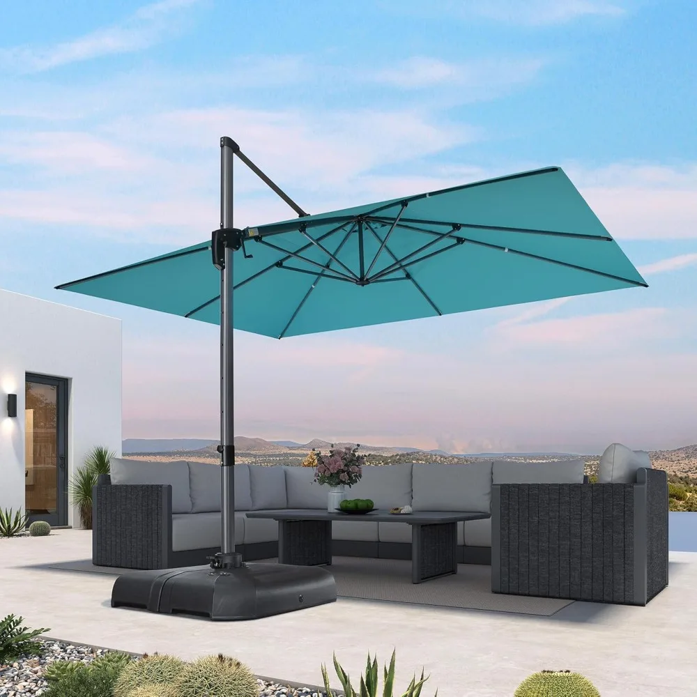 10' X 13' Patio Umbrella Outdoor Cantilever Rectangle Umbrella Aluminum Offset Umbrella with 360-degree Rotation for Garden Dec
10' X 13' Patio Umbrella Outdoor Cantilever Rectangle Umbrella Aluminum Offset Umbrella with 360-degree Rotation for Garden Dec