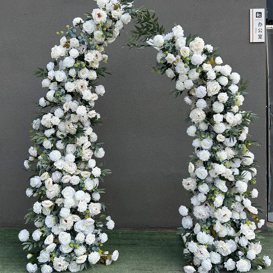 White Color Flower New Wedding Iron Arch Flower Stand for Outdoor Wedding Decoration Arch Wedding Flower Arrangement
White Color Flower New Wedding Iron Arch Flower Stand for Outdoor Wedding Decoration Arch Wedding Flower Arrangement