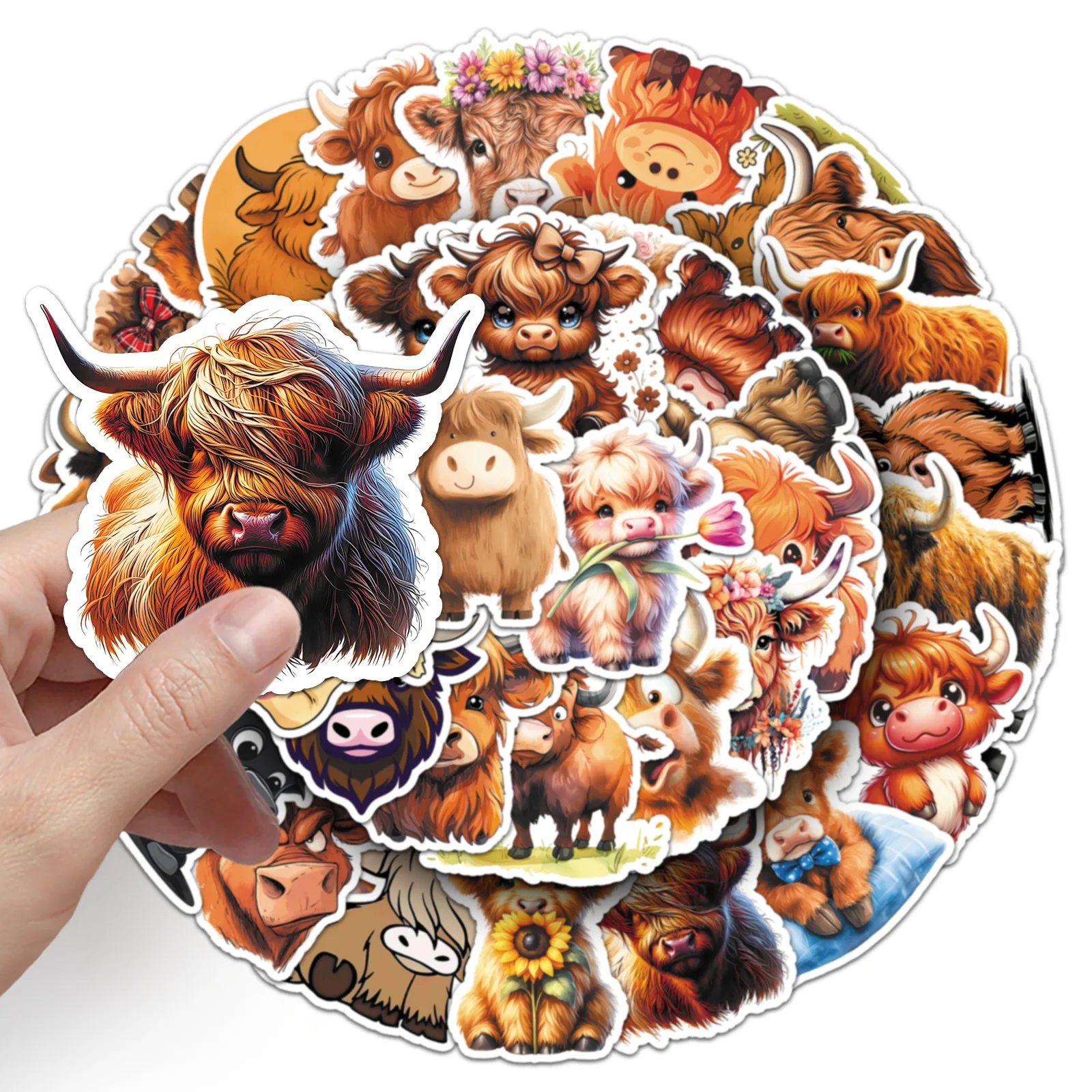 10/50PCS Kawaii Cow Cartoon Stickers Animal Meme Graffiti Yak Decoration Highland Cow DIY Toys Laptop Guitar Car Bike Decals
10/50PCS Kawaii Cow Cartoon Stickers Animal Meme Graffiti Yak Decoration Highland Cow DIY Toys Laptop Guitar Car Bike Decals