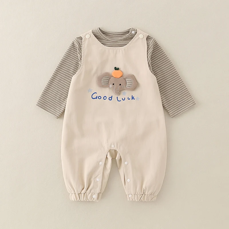Boys' Two-Piece Suit Cotton Overalls And T-irt Autumn Clothes for Babies And Toddlers Comfortable Breathable Child Outfits
Boys' Two-Piece Suit Cotton Overalls And T-irt Autumn Clothes for Babies And Toddlers Comfortable Breathable Child Outfits
