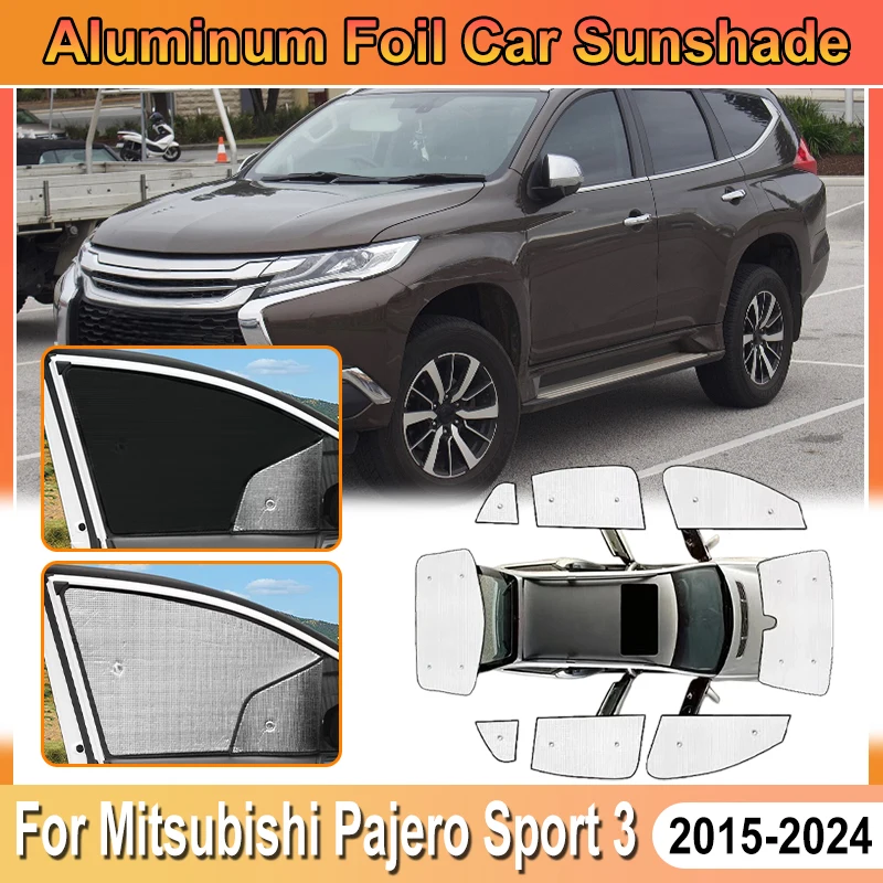 For Mitsubishi Pajero Sport 3 Accessories KR KS QE QF 2015-2024 Car Aluminum Foil Windshield Sun Shades Auto Covers UV Protector
For Mitsubishi Pajero Sport 3 Accessories KR KS QE QF 2015-2024 Car Aluminum Foil Windshield Sun Shades Auto Covers UV Protector