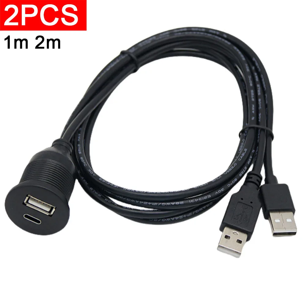 2pcs FVH Automobile motorcycle ship dashboard with bracket dual USB 2.0 HD male to female waterproof 1m 2m
2pcs FVH Automobile motorcycle ship dashboard with bracket dual USB 2.0 HD male to female waterproof 1m 2m