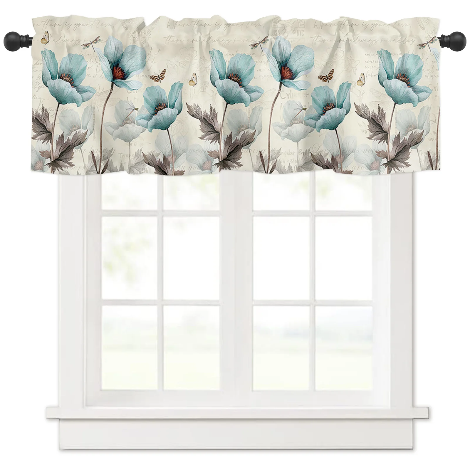 ZEDLIYU Valances for Windows Kitchen Living Room Small Window Valance Vintage Flowers 1 Panel
ZEDLIYU Valances for Windows Kitchen Living Room Small Window Valance Vintage Flowers 1 Panel