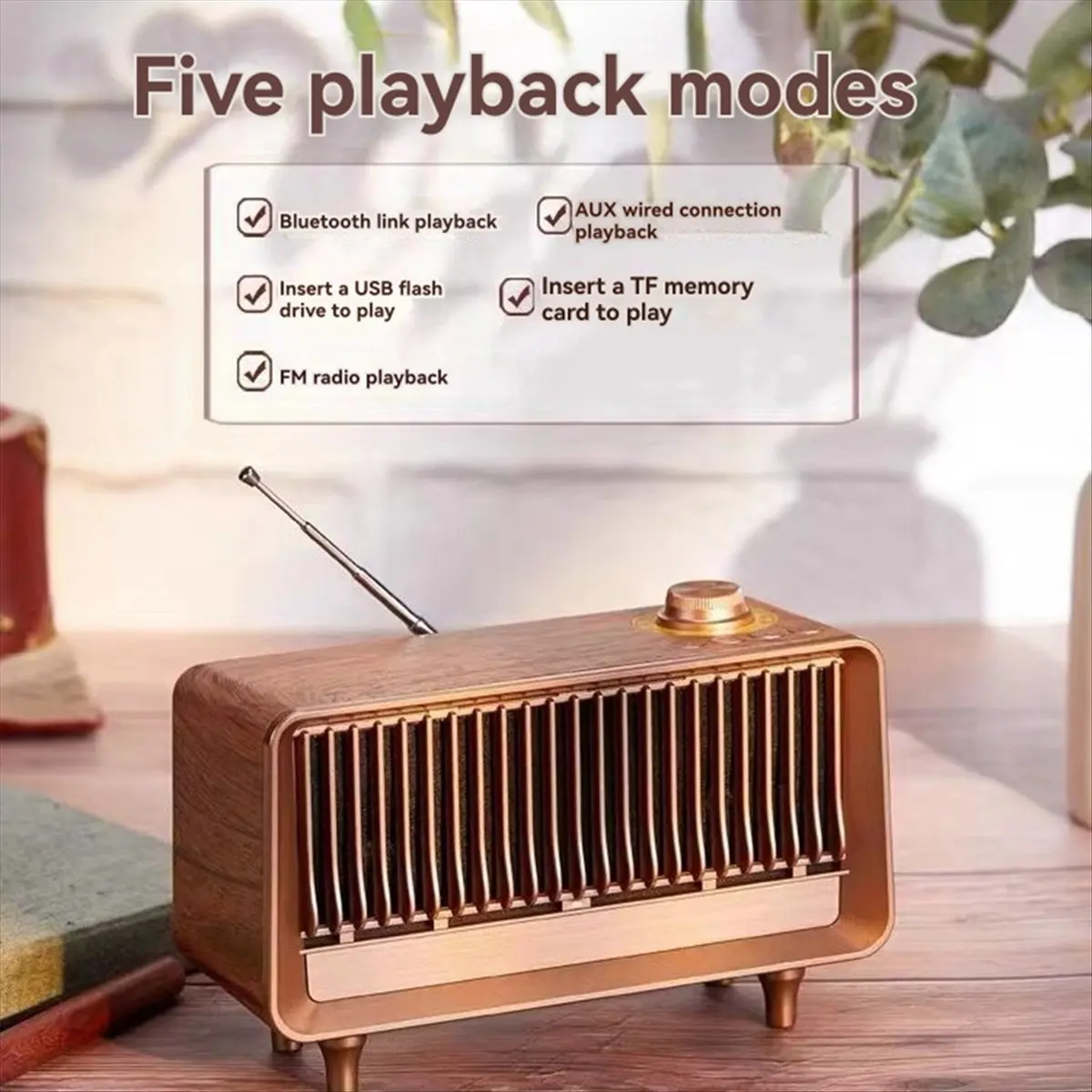 A69Z Retro Portable Wireless Bluetooth Speaker Powerful Stereo Sound Box Small Vintage Rechargeable Speaker
A69Z Retro Portable Wireless Bluetooth Speaker Powerful Stereo Sound Box Small Vintage Rechargeable Speaker