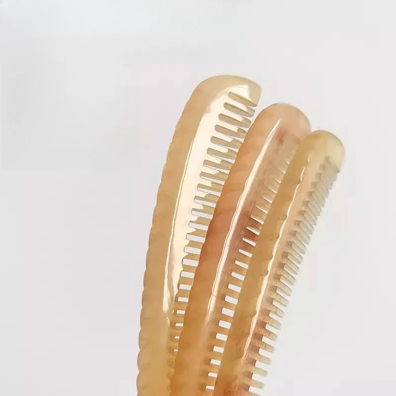 Natural Anti-static Horn Comb, Portable Narrow-Tooth Hair Massage Comb
Natural Anti-static Horn Comb, Portable Narrow-Tooth Hair Massage Comb