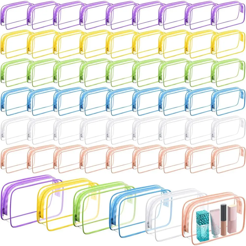 Набор из 60 прозрачных косметичек, одобренных TSA, для путешествий, для женщин, размер M
Набор из 60 прозрачных косметичек, одобренных TSA, для путешествий, для женщин, размер M