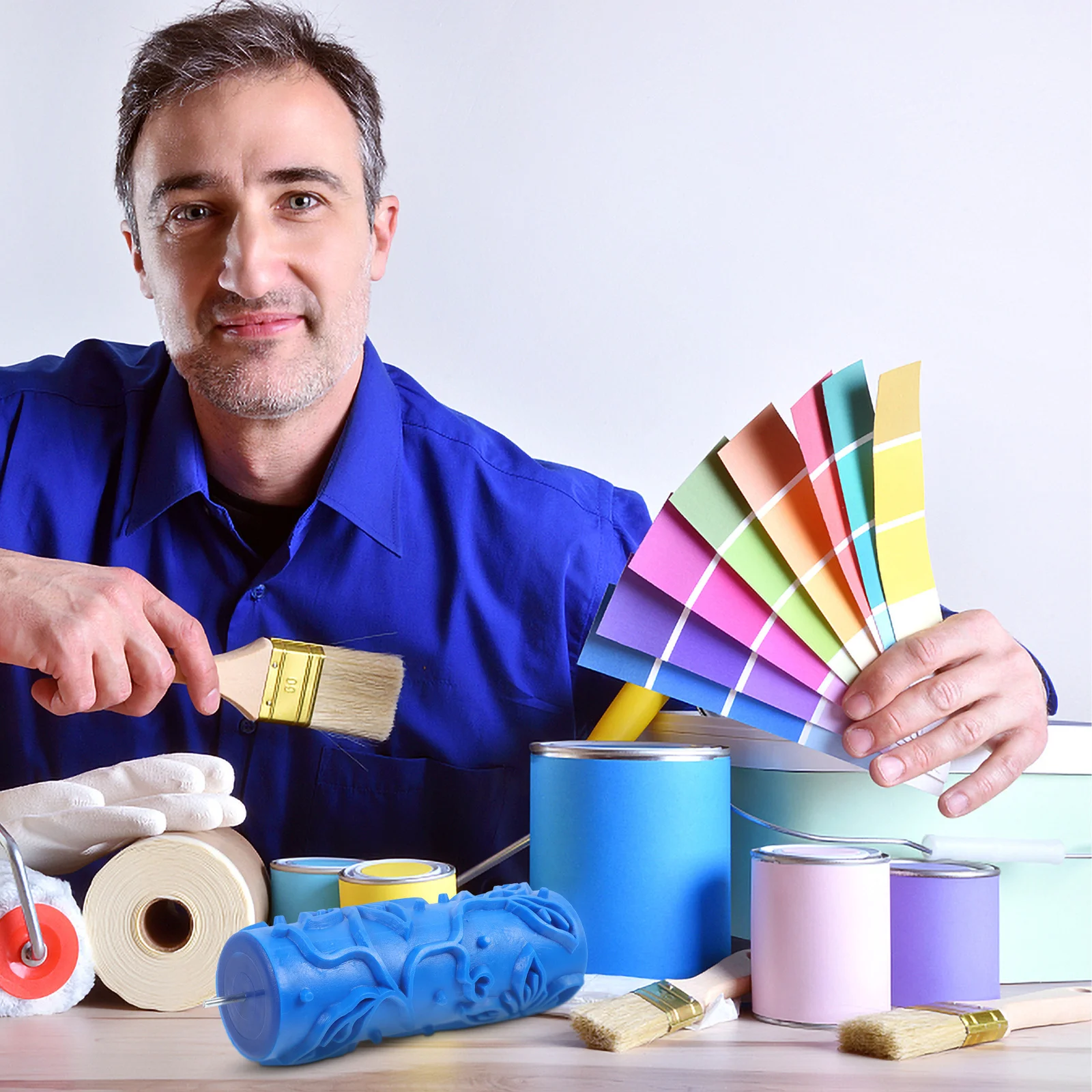 Decorative Paint Roller for Wall Art Projects Efficient DIY Painting Tool with Textured Rubber Roller for Smooth Finish
Decorative Paint Roller for Wall Art Projects Efficient DIY Painting Tool with Textured Rubber Roller for Smooth Finish