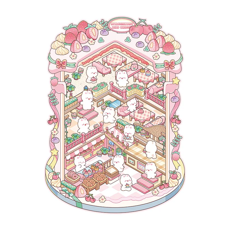 Plus Size Cartoon Toy House Landscape Sticker 2.5D DIY Pocket Cabin Scene Game Stickers Christmas Gift for Kid Child
Plus Size Cartoon Toy House Landscape Sticker 2.5D DIY Pocket Cabin Scene Game Stickers Christmas Gift for Kid Child