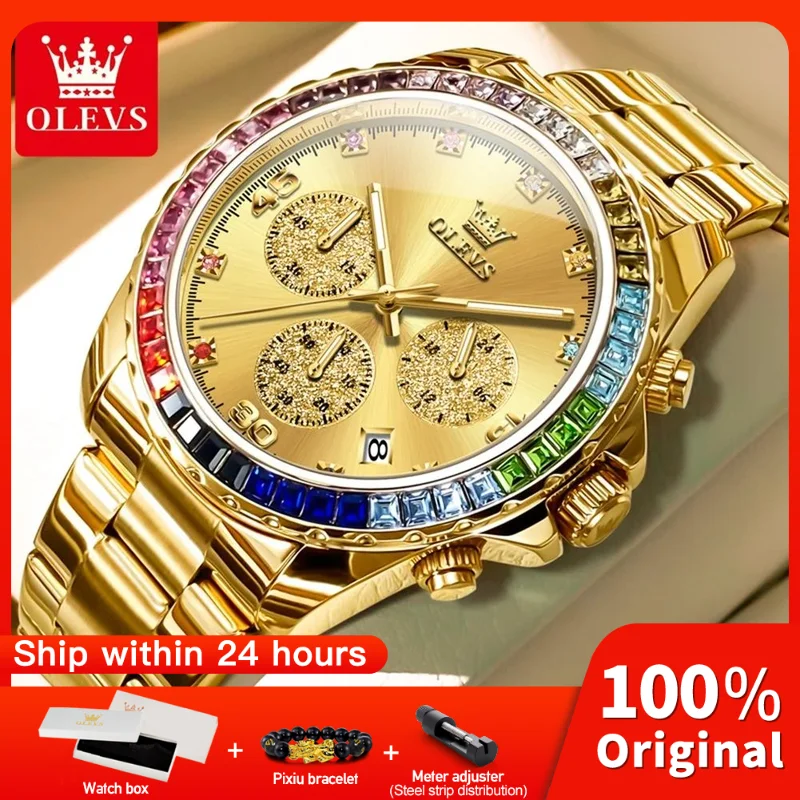 OLEVS 2939 Мужские часы Деловой бренд Водонепроницаемые светящиеся кварцевые наручные часы Большой хронограф Часы для мужчин Один календарь 
OLEVS 2939 Мужские часы Деловой бренд Водонепроницаемые светящиеся кварцевые наручные часы Большой хронограф Часы для мужчин Один календарь