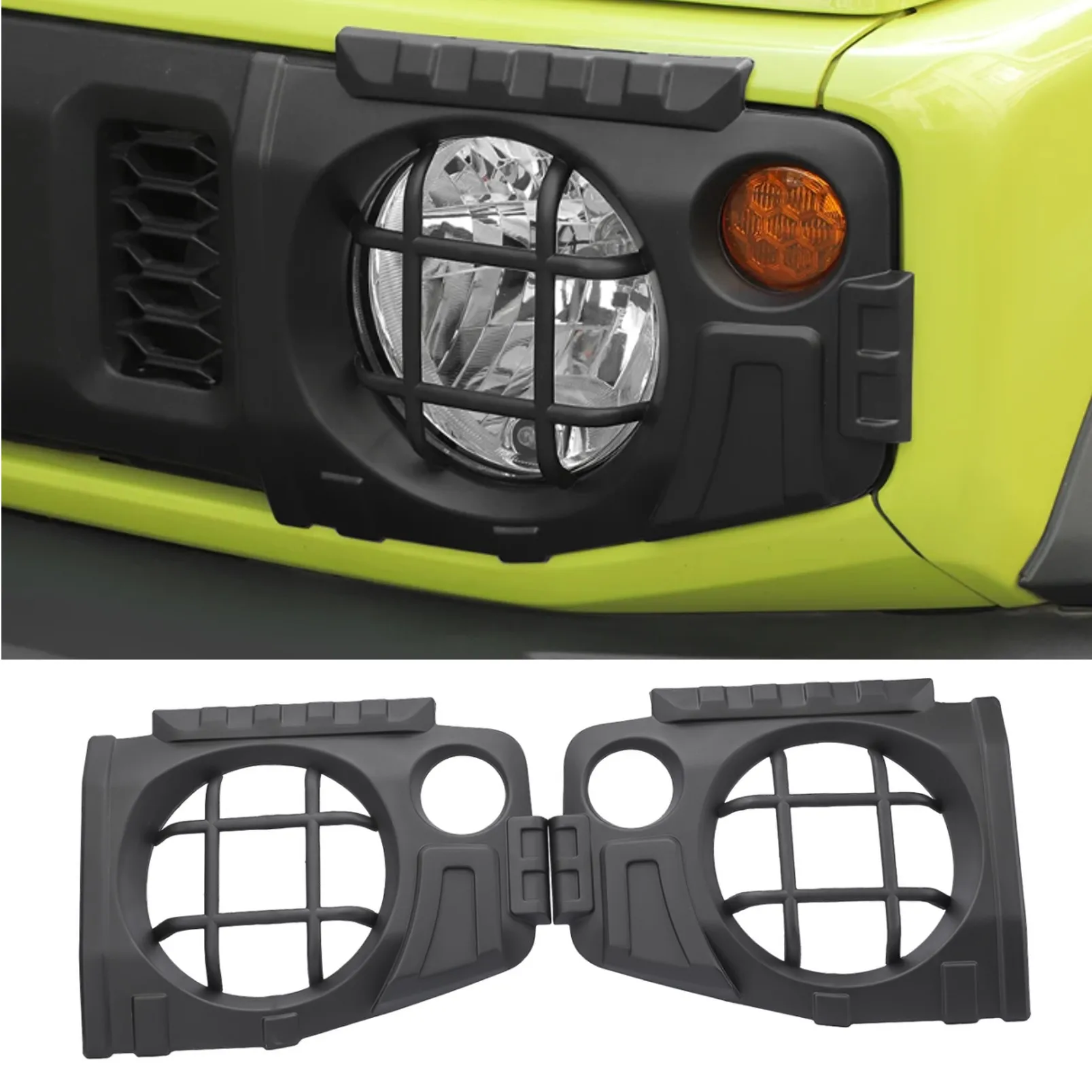 Car Front Headlight Cover Headlamp Guards for Suzuki Jimny JB64 Sierra JB74W 2019 2020 2021 2022 2023 Exterior Accessories ABS
Car Front Headlight Cover Headlamp Guards for Suzuki Jimny JB64 Sierra JB74W 2019 2020 2021 2022 2023 Exterior Accessories ABS