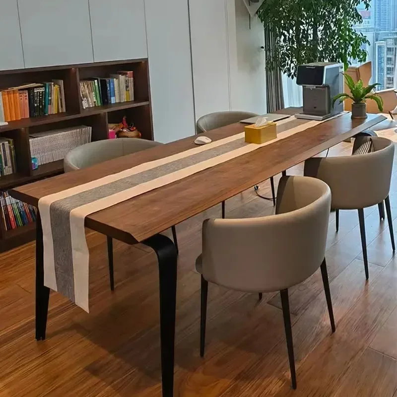 l Industrial Furniture Modern Solid Walnut Wood Restaurant Dining Table Simple Office Rectangular Conference Table
l Industrial Furniture Modern Solid Walnut Wood Restaurant Dining Table Simple Office Rectangular Conference Table