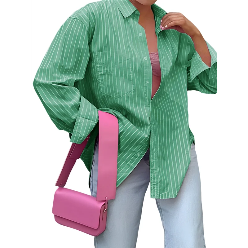 AOAO-Womens Shirts Button Down Stripe Long Sleeve Blouse Fashion Casual Tops 2025
AOAO-Womens Shirts Button Down Stripe Long Sleeve Blouse Fashion Casual Tops 2025