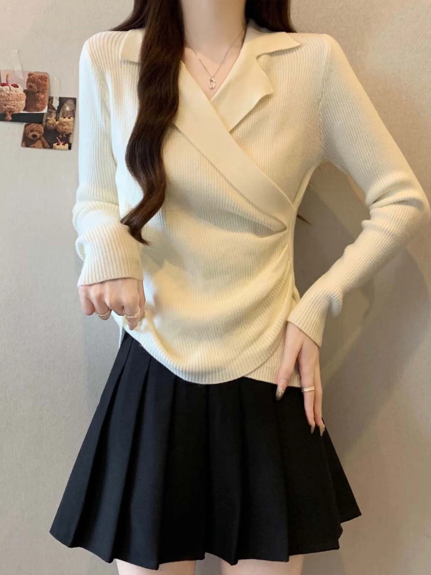 Уникальный асимметричный вязаный топ с длинными рукавами, воротником-стойкой, облегающий, для женщин больших размеров, осенне-зимняя модная модель
Уникальный асимметричный вязаный топ с длинными рукавами, воротником-стойкой, облегающий, для женщин больших размеров, осенне-зимняя модная модель