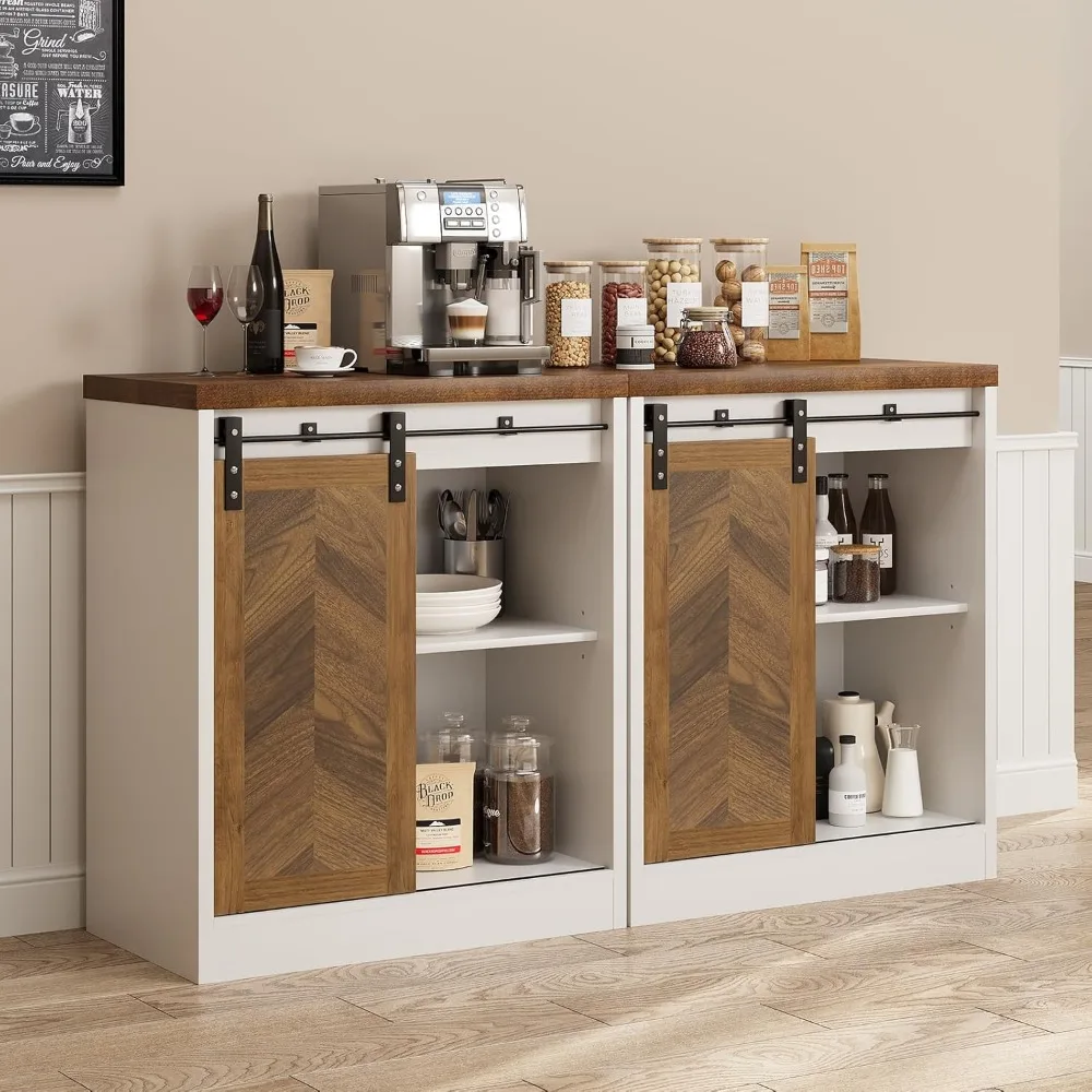 Coffee Bar Station with Sliding Barn Door, Small Coffee Bar Cabinet with Storage for Kitchen, 47 Inch
Coffee Bar Station with Sliding Barn Door, Small Coffee Bar Cabinet with Storage for Kitchen, 47 Inch
