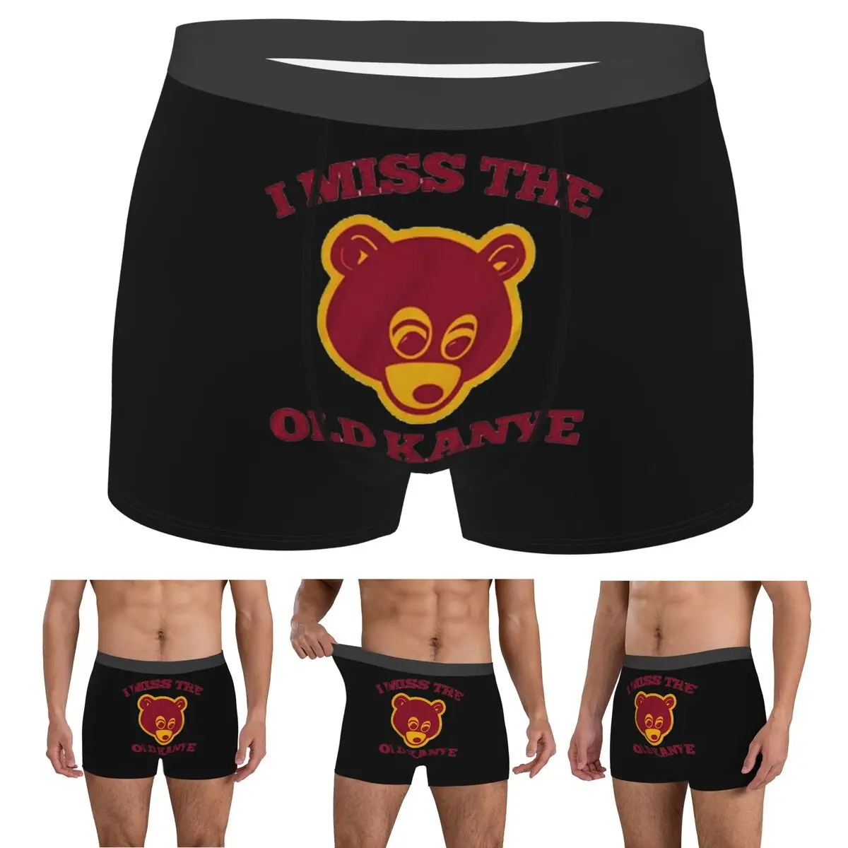 Трусы-боксеры, шорты Kanye West Dropout Bear Chicago, винтажные выпускные трусы, мужское вентилируемое нижнее белье для мужчин
Трусы-боксеры, шорты Kanye West Dropout Bear Chicago, винтажные выпускные трусы, мужское вентилируемое нижнее белье для мужчин