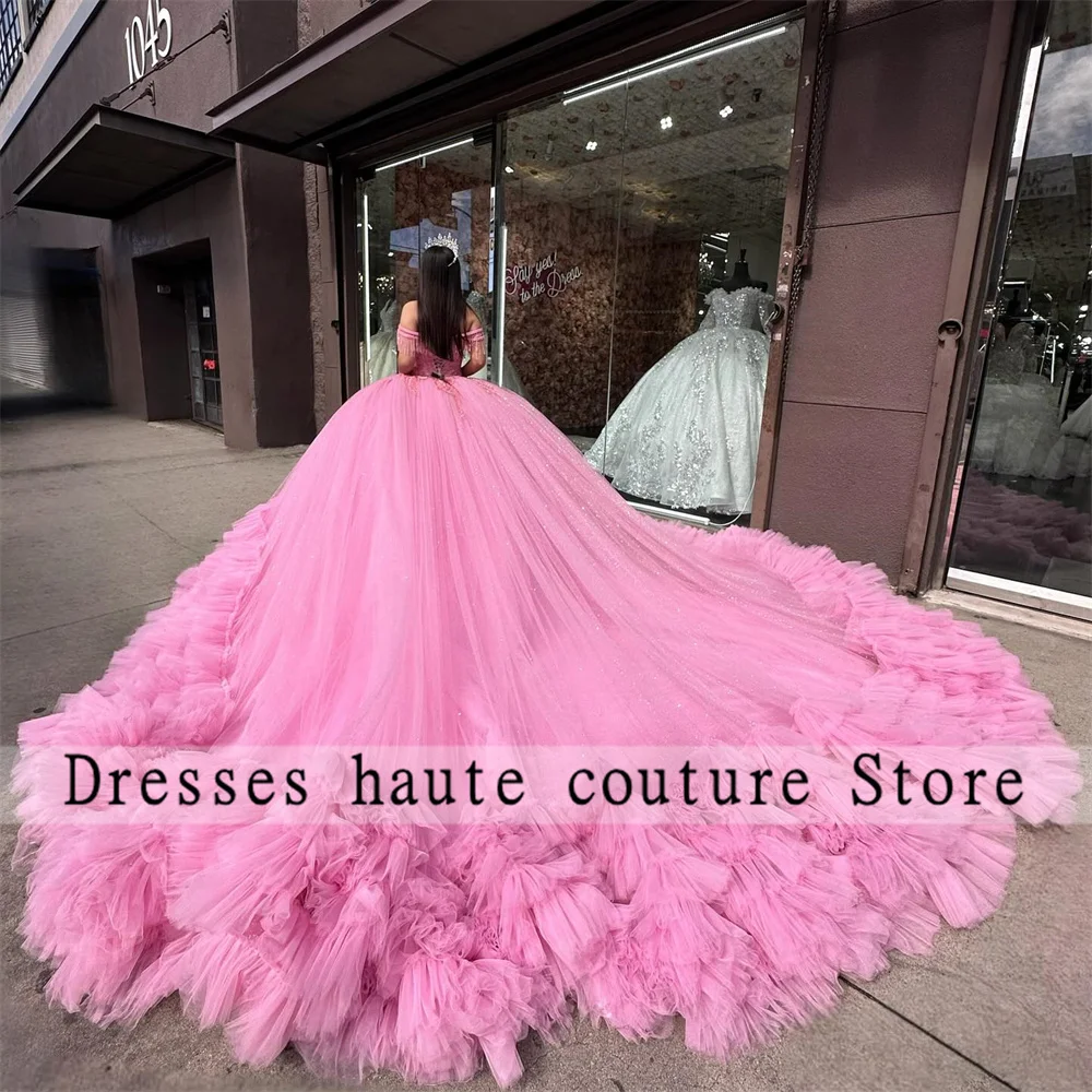 Новое розовое тюлевое платье Quinceanera с кисточками, бальное платье 2025 года, кружевное платье с рюшами и рюшами Sweet 16, Vestidos De XV Años
Новое розовое тюлевое платье Quinceanera с кисточками, бальное платье 2025 года, кружевное платье с рюшами и рюшами Sweet 16, Vestidos De XV Años