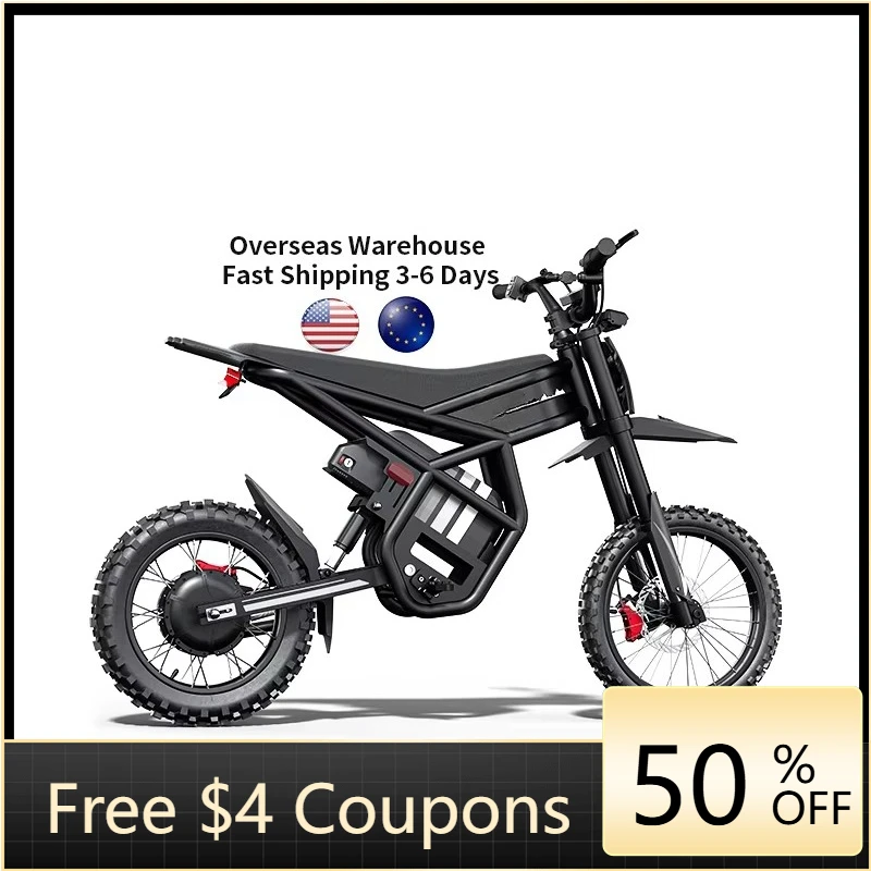 Rs 3000W 60V electric off-road vehicle, off-road high-speed electric motorcycle at 65 kilometers per hour
Rs 3000W 60V electric off-road vehicle, off-road high-speed electric motorcycle at 65 kilometers per hour