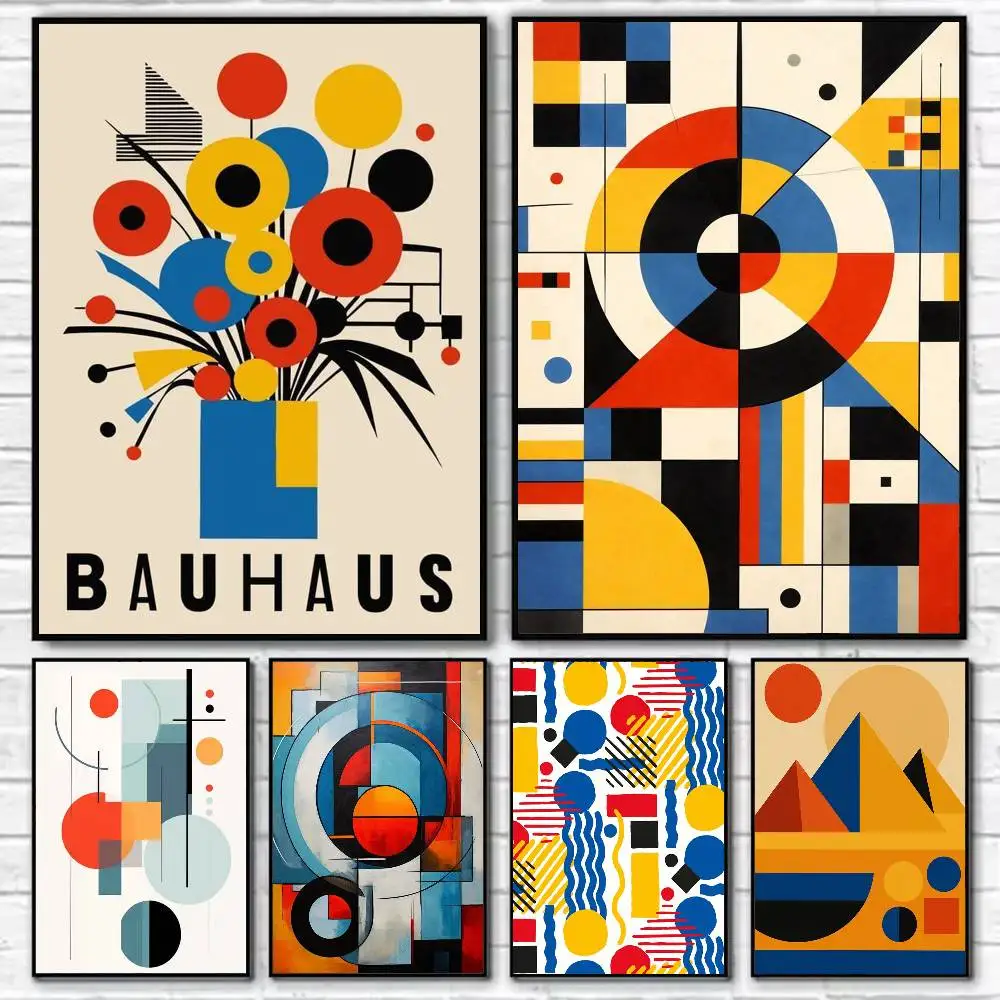 Geometric Bauhaus Pattern Art Poster Self-adhesive Art Waterproof Paper Sticker Coffee House Bar Room Wall Decor
Geometric Bauhaus Pattern Art Poster Self-adhesive Art Waterproof Paper Sticker Coffee House Bar Room Wall Decor