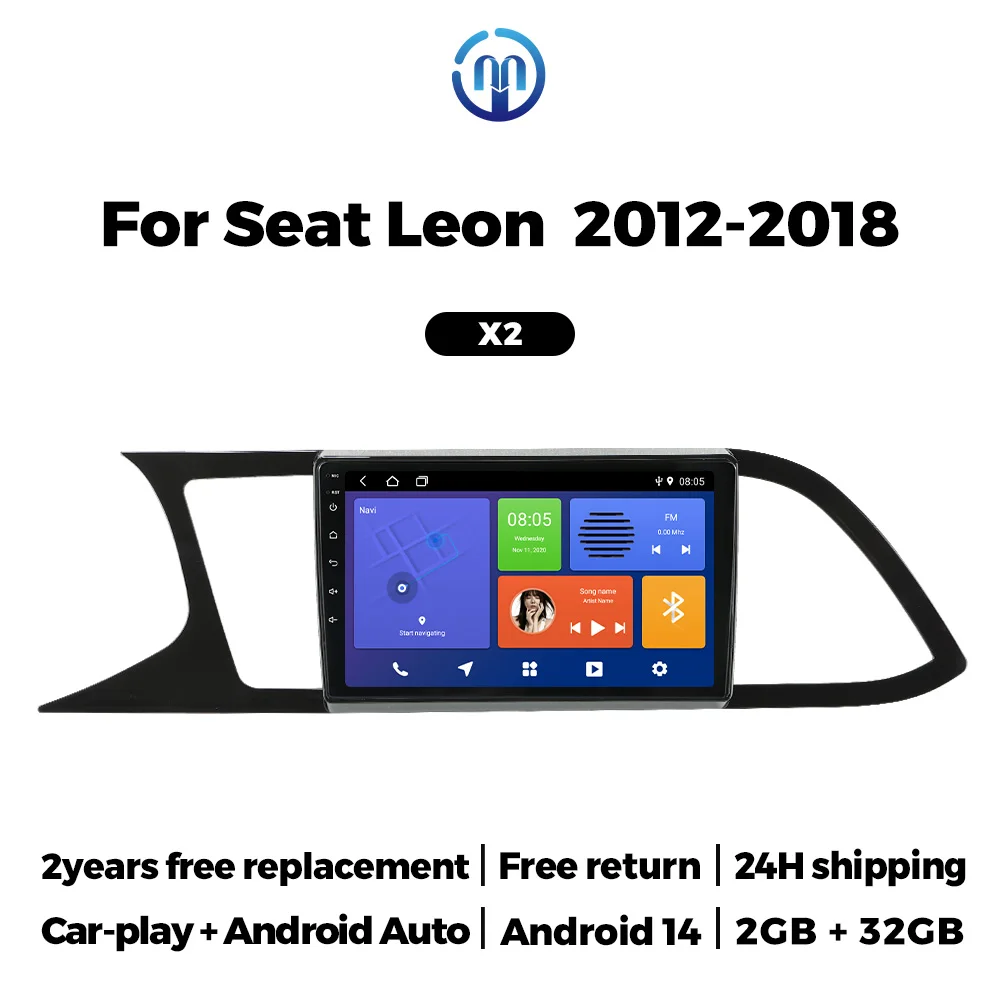 Автомобильная мультимедийная магнитола с навигацией для Seat Leon 3 MK3 2012-2020, беспроводной CarPlay, Android Auto, 2din, 9-дюймовый экран, автомагнитола
Автомобильная мультимедийная магнитола с навигацией для Seat Leon 3 MK3 2012-2020, беспроводной CarPlay, Android Auto, 2din, 9-дюймовый экран, автомагнитола
