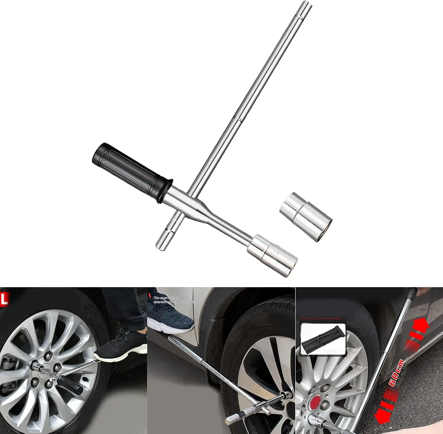 Car Tire Cross Wrench Labor Saving Extension Socket Wrench Portable Manual Tool For Automobile Tire Disassembly And Car Repair
Car Tire Cross Wrench Labor Saving Extension Socket Wrench Portable Manual Tool For Automobile Tire Disassembly And Car Repair
