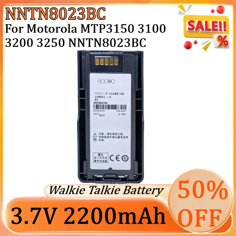 New 2200mAh NNTN8023BC High Quality Battery for Motorola MTP3150 3100 3200 3250 NNTN8023BC 8020A Two Way Radios Battery
New 2200mAh NNTN8023BC High Quality Battery for Motorola MTP3150 3100 3200 3250 NNTN8023BC 8020A Two Way Radios Battery