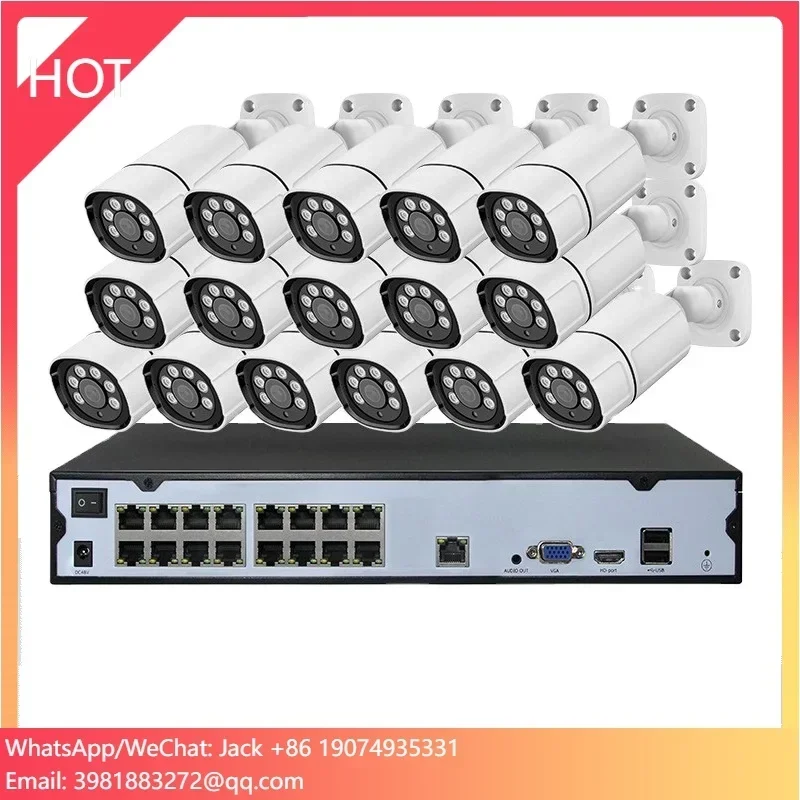 Two-Way Audio 16CH 8MP Poe IP Ai Motion Alarm App Bullet Camera 4K Full Color Night Vision CCTV Poe Nvr Security Camera System
Two-Way Audio 16CH 8MP Poe IP Ai Motion Alarm App Bullet Camera 4K Full Color Night Vision CCTV Poe Nvr Security Camera System
