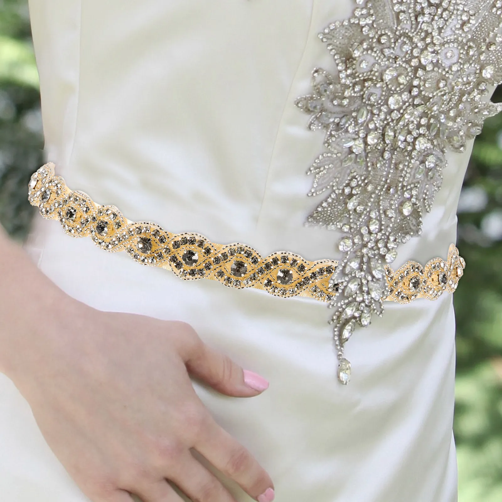 Rhinestone Accessory Wedding Dress Durable Glossy Bridal Belt For Wedding Gown Bridal Belt Matching Party Accessories
Rhinestone Accessory Wedding Dress Durable Glossy Bridal Belt For Wedding Gown Bridal Belt Matching Party Accessories