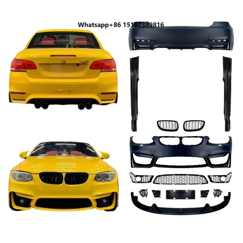 Body Kit for 2005-2008 3-Series E92 Upgrade to M4 Grille Side Skirts Rear Bumper Front Bumper Front Lip Simple Installation
Body Kit for 2005-2008 3-Series E92 Upgrade to M4 Grille Side Skirts Rear Bumper Front Bumper Front Lip Simple Installation