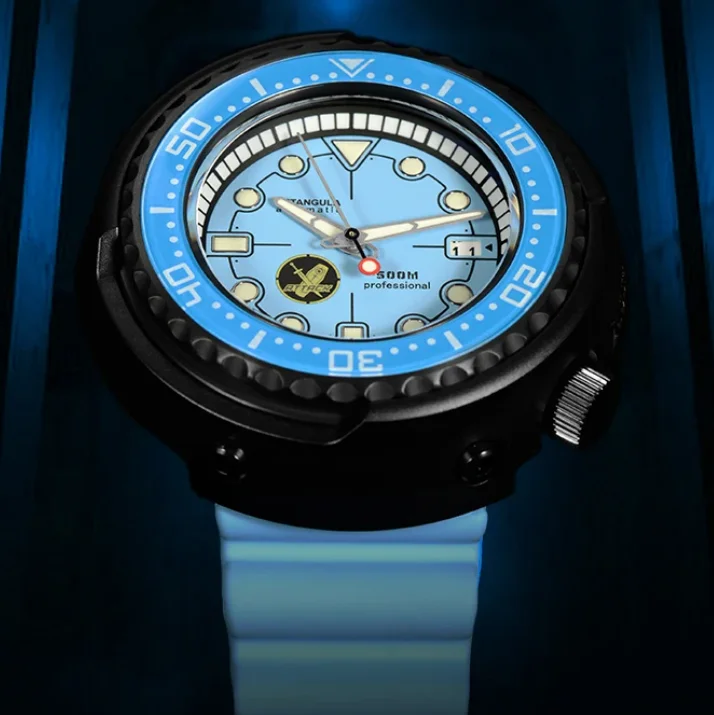 RDUNAE Men Automatic Watch 52mm Tuna Mechanical Wristwatch Titanium Case Diver 500M Waterproof C3 Luminous NH35 Sapphire Mirror
RDUNAE Men Automatic Watch 52mm Tuna Mechanical Wristwatch Titanium Case Diver 500M Waterproof C3 Luminous NH35 Sapphire Mirror