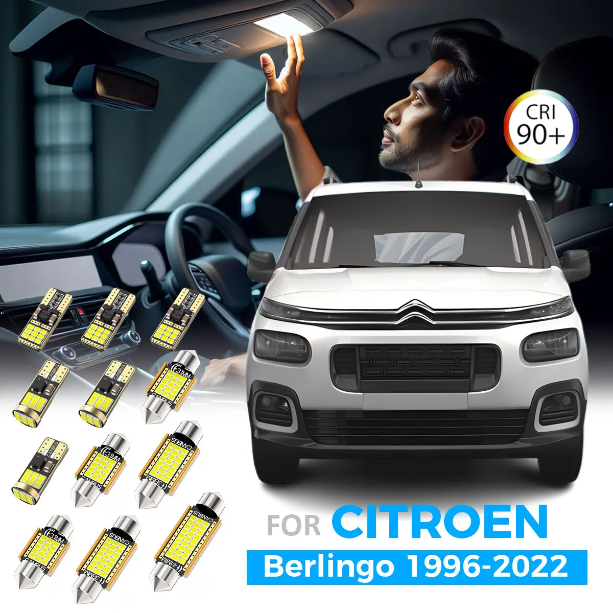 Комплект светодиодных ламп внутреннего освещения AENVTOL для Citroen Berlingo I II III MK1 MK2 MK3 MF B9 K9 1996-2018 2019 2020 2021 2022 аксессуары
Комплект светодиодных ламп внутреннего освещения AENVTOL для Citroen Berlingo I II III MK1 MK2 MK3 MF B9 K9 1996-2018 2019 2020 2021 2022 аксессуары