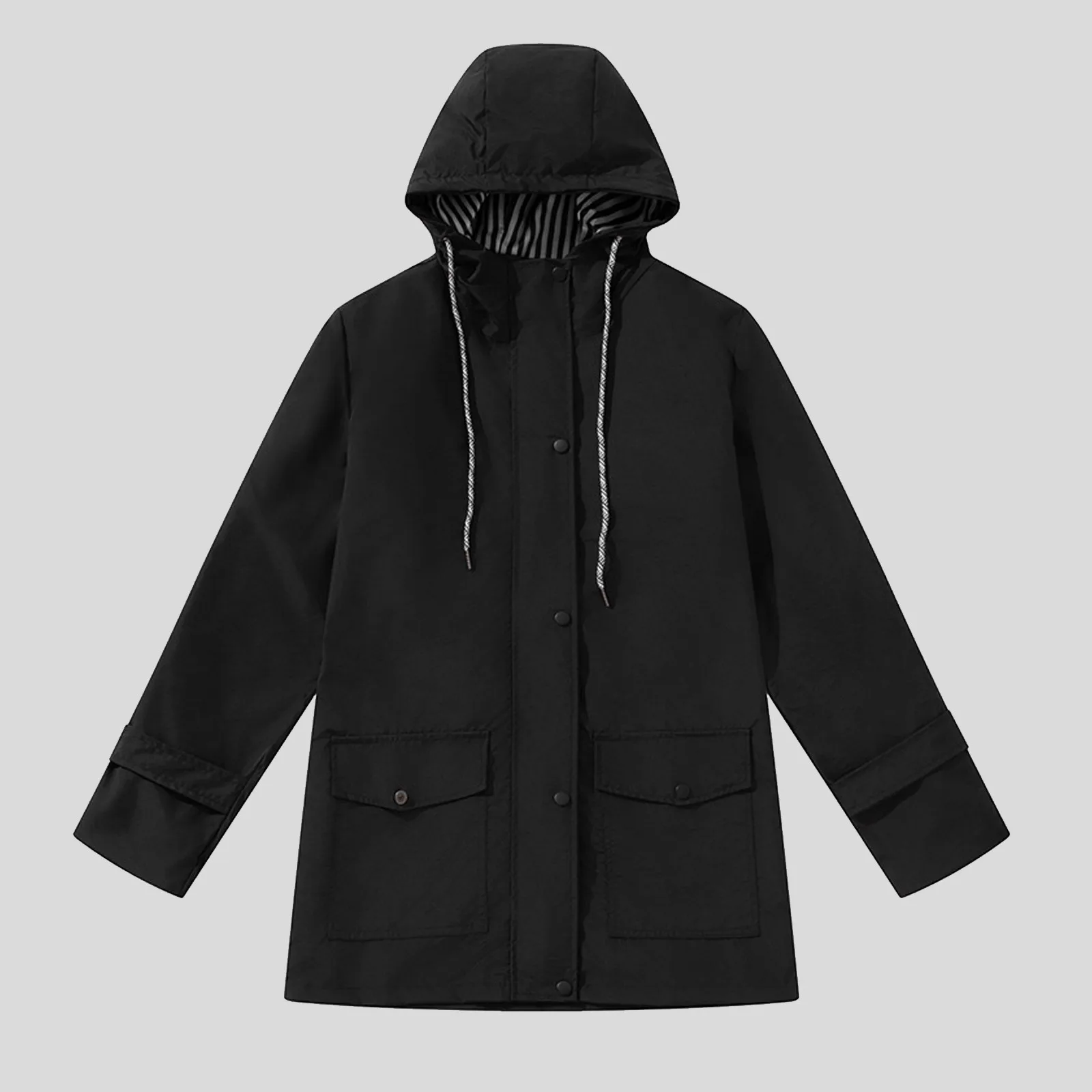 Girl's Casual Solid Color Striped Outdoor Windproof Jacket Hooded Jacket With Adjustable Pockets Windbreaker Ski Jackets Women
Girl's Casual Solid Color Striped Outdoor Windproof Jacket Hooded Jacket With Adjustable Pockets Windbreaker Ski Jackets Women