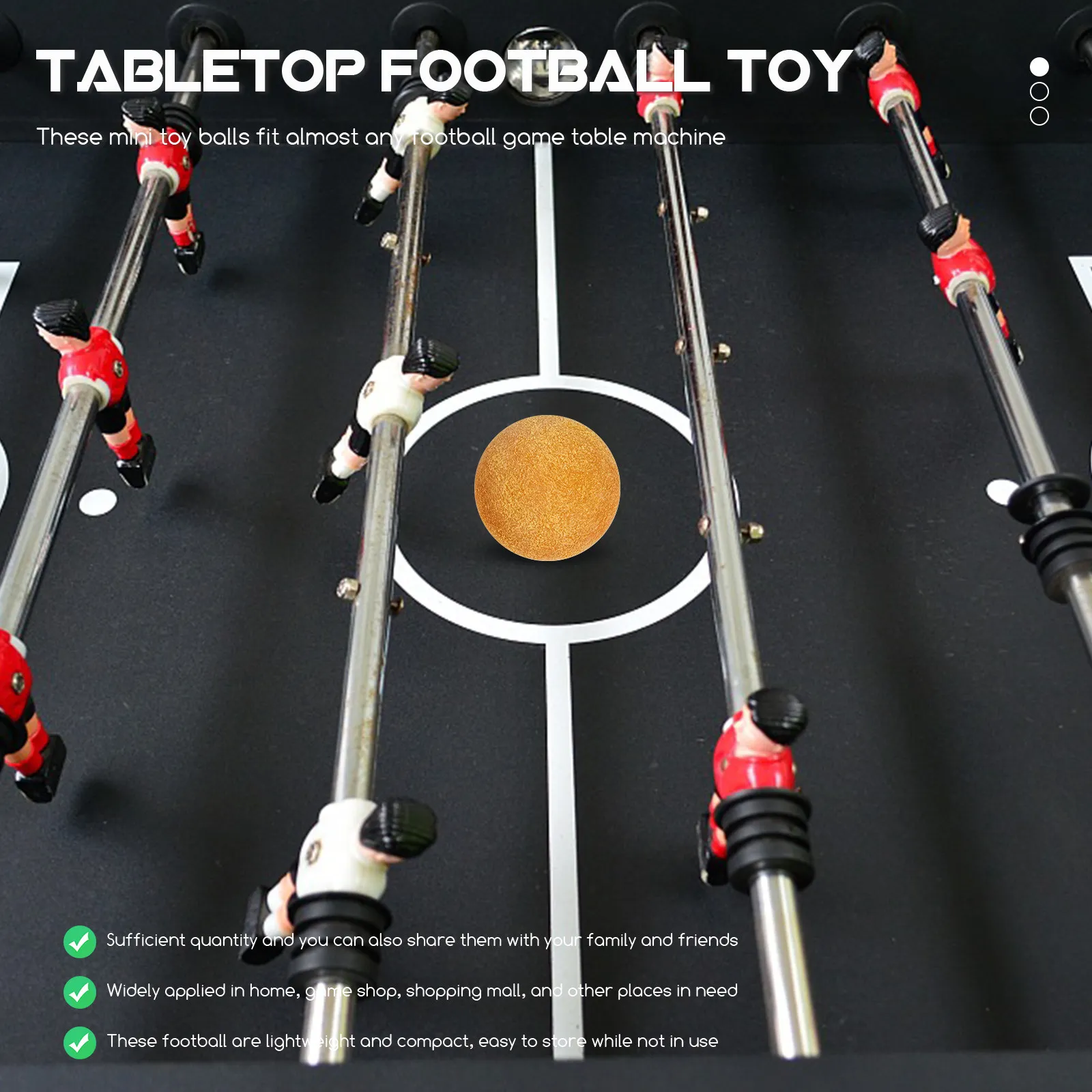 3Pcs Table Soccer Balls Wear-Resistant Mini Portable Foosball Replacement Professional Table Soccer Balls Football Accessory
3Pcs Table Soccer Balls Wear-Resistant Mini Portable Foosball Replacement Professional Table Soccer Balls Football Accessory