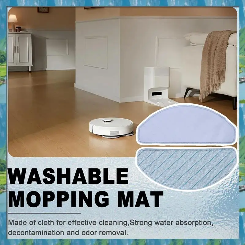 The Washable Mopping Pads Replacement For Ecovacs Deebot T9+ T9 AIVI T9 AIVI+ T9 MAX T9 POWER Robot Vacuum Cleaner, 8 Pack
The Washable Mopping Pads Replacement For Ecovacs Deebot T9+ T9 AIVI T9 AIVI+ T9 MAX T9 POWER Robot Vacuum Cleaner, 8 Pack