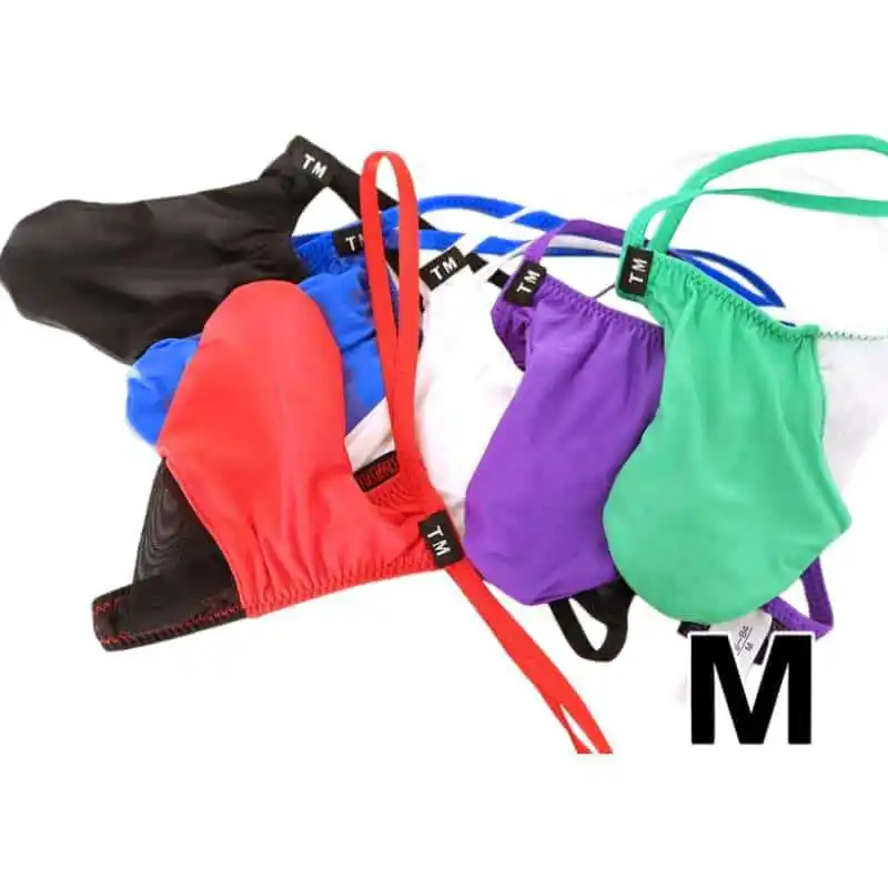 Color Block Ice Silk Men's Thong, Low-rise Breathable Mesh T-back Underwear
Color Block Ice Silk Men's Thong, Low-rise Breathable Mesh T-back Underwear