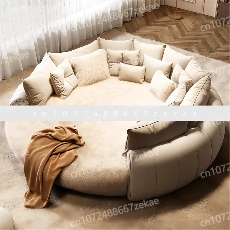 Двуспальная круглая кровать Кремовый ветер Франция Свадьба Современная простая необычная кровать Уникальная спальная эстетика Мебель для гостиной
Двуспальная круглая кровать Кремовый ветер Франция Свадьба Современная простая необычная кровать Уникальная спальная эстетика Мебель для гостиной