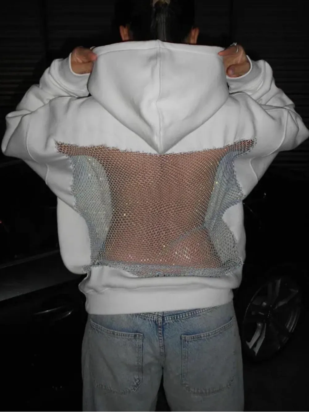 2026 New Y2K Millennium Style Mesh Hollow Hoodie White Back Perspective Loose Casual Street Trend Fashion Versatile Hoodie ins
2026 New Y2K Millennium Style Mesh Hollow Hoodie White Back Perspective Loose Casual Street Trend Fashion Versatile Hoodie ins