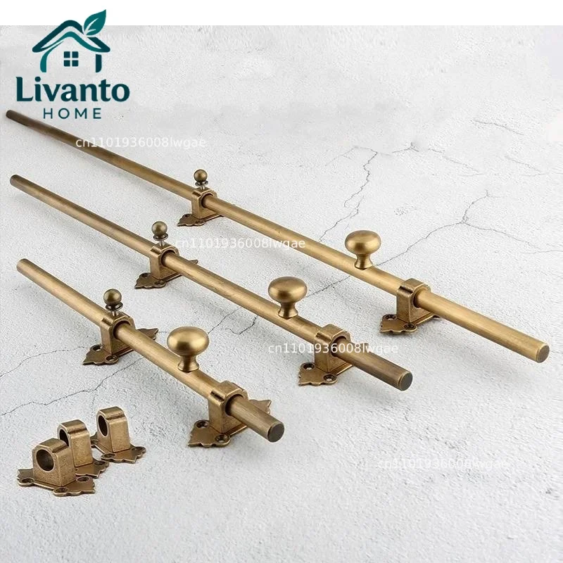 Extended and Thickened Anti-theft Door Solid Brass Locking Buckle Retro Up Down Heaven Earth Gate Pin
Extended and Thickened Anti-theft Door Solid Brass Locking Buckle Retro Up Down Heaven Earth Gate Pin