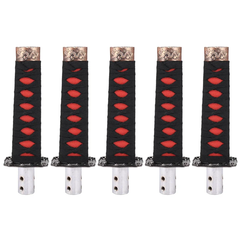 5X Universal Samurai Sword Gear Shift Knob Shifter Katana Metal Black+Red 15Cm 
5X Universal Samurai Sword Gear Shift Knob Shifter Katana Metal Black+Red 15Cm
