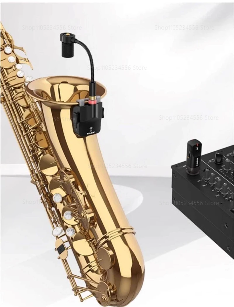 Беспроводной микрофонный передатчик с высоким разрешением, 24-битный аудиосигнал 44,1 кГц, беспроводной микрофон для саксофона 2,4 ГГц
Беспроводной микрофонный передатчик с высоким разрешением, 24-битный аудиосигнал 44,1 кГц, беспроводной микрофон для саксофона 2,4 ГГц