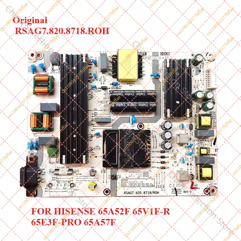 Original RSAG7.820.8718.ROH Power Supply Board for Hisense 65A52F 65V1F-R 65E3F-PRO 65A57F screen HLL-4365WY
Original RSAG7.820.8718.ROH Power Supply Board for Hisense 65A52F 65V1F-R 65E3F-PRO 65A57F screen HLL-4365WY