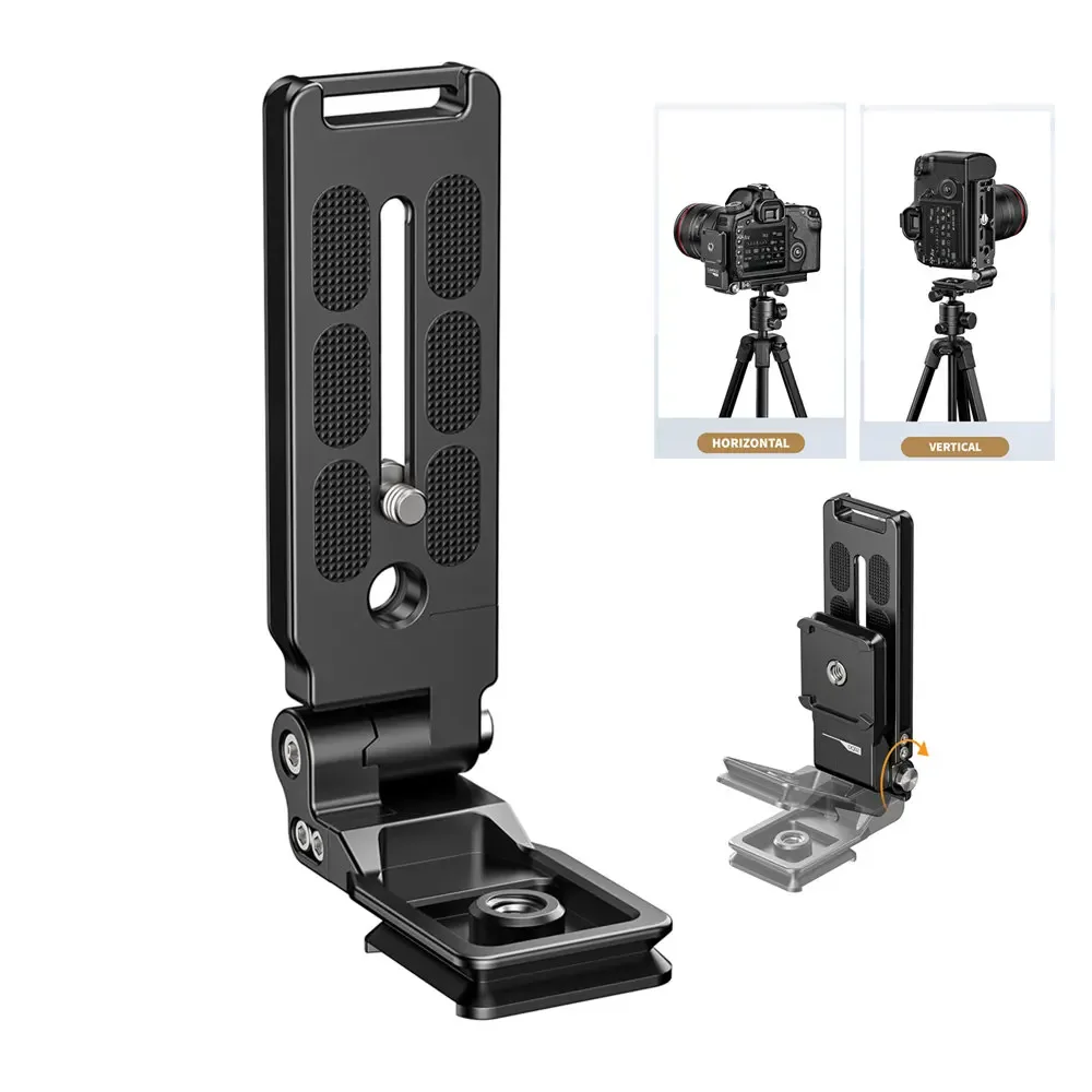Quick Release Plate Foldable DSLR Camera L Bracket Arca Type QR Vertical Mount for Canon Nikon Sony Osmo Stabilizer Monopod
Quick Release Plate Foldable DSLR Camera L Bracket Arca Type QR Vertical Mount for Canon Nikon Sony Osmo Stabilizer Monopod