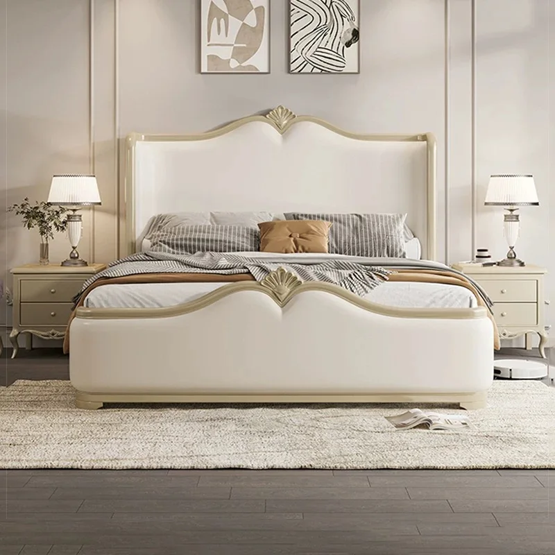 #European Style King Size Bed with Storage Double Bedroom Furniture Set French Design Upholstered Solid Wood Frame
#European Style King Size Bed with Storage Double Bedroom Furniture Set French Design Upholstered Solid Wood Frame