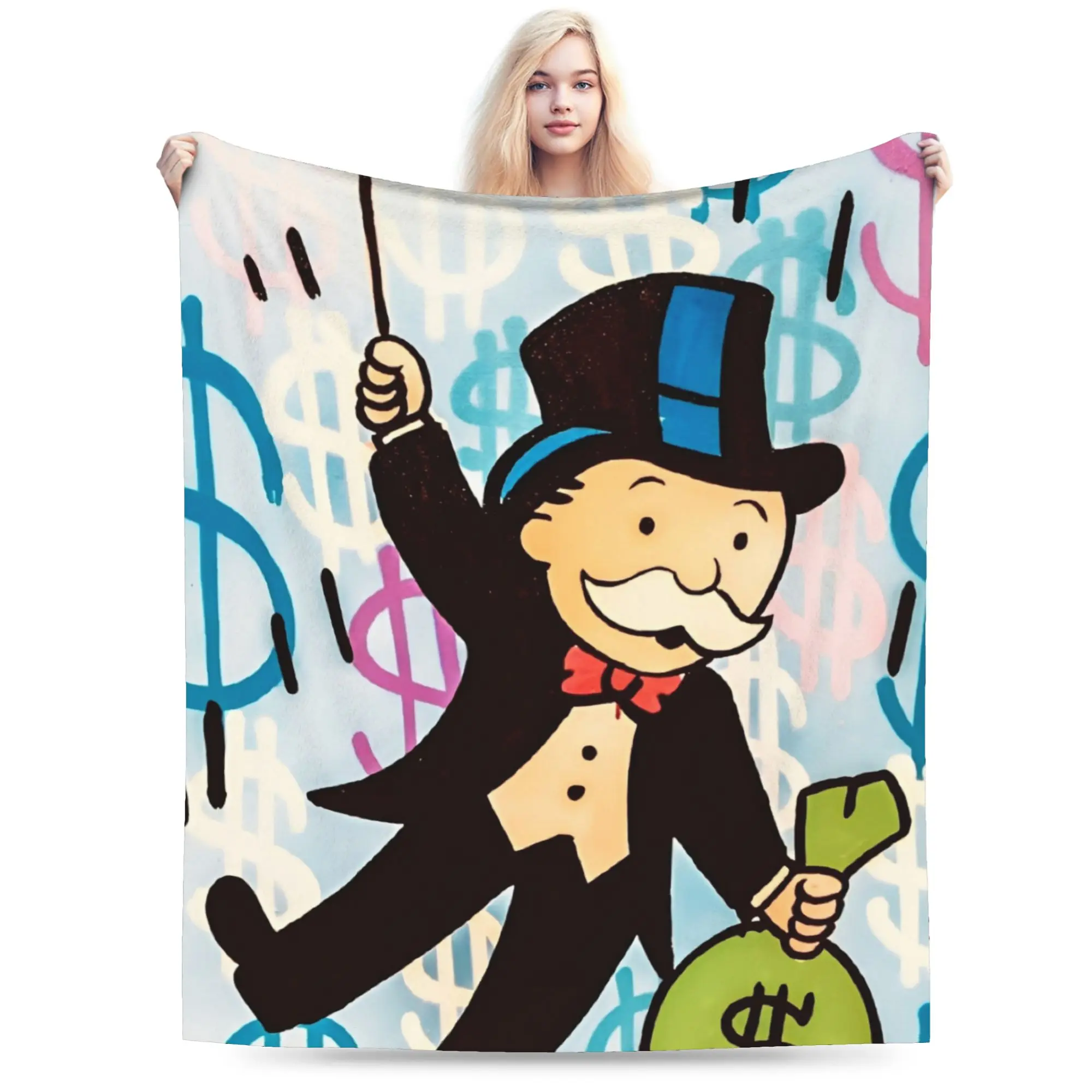 Novelty Design Monopolyes Money Game Blankets Ultra-Soft Coral Fleece Plush Comfortable Throw Blankets Machine Washable
Novelty Design Monopolyes Money Game Blankets Ultra-Soft Coral Fleece Plush Comfortable Throw Blankets Machine Washable