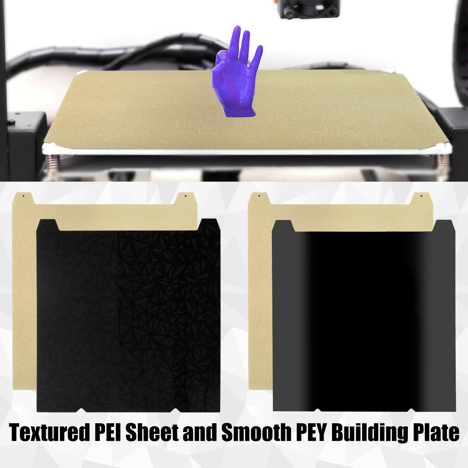 3D Printer PEY/PEO Building Plate Smooth Double Sided Spring Steel Print Bed Reusable 3D Printer Platforms for 5 S1 3D Printer
3D Printer PEY/PEO Building Plate Smooth Double Sided Spring Steel Print Bed Reusable 3D Printer Platforms for 5 S1 3D Printer