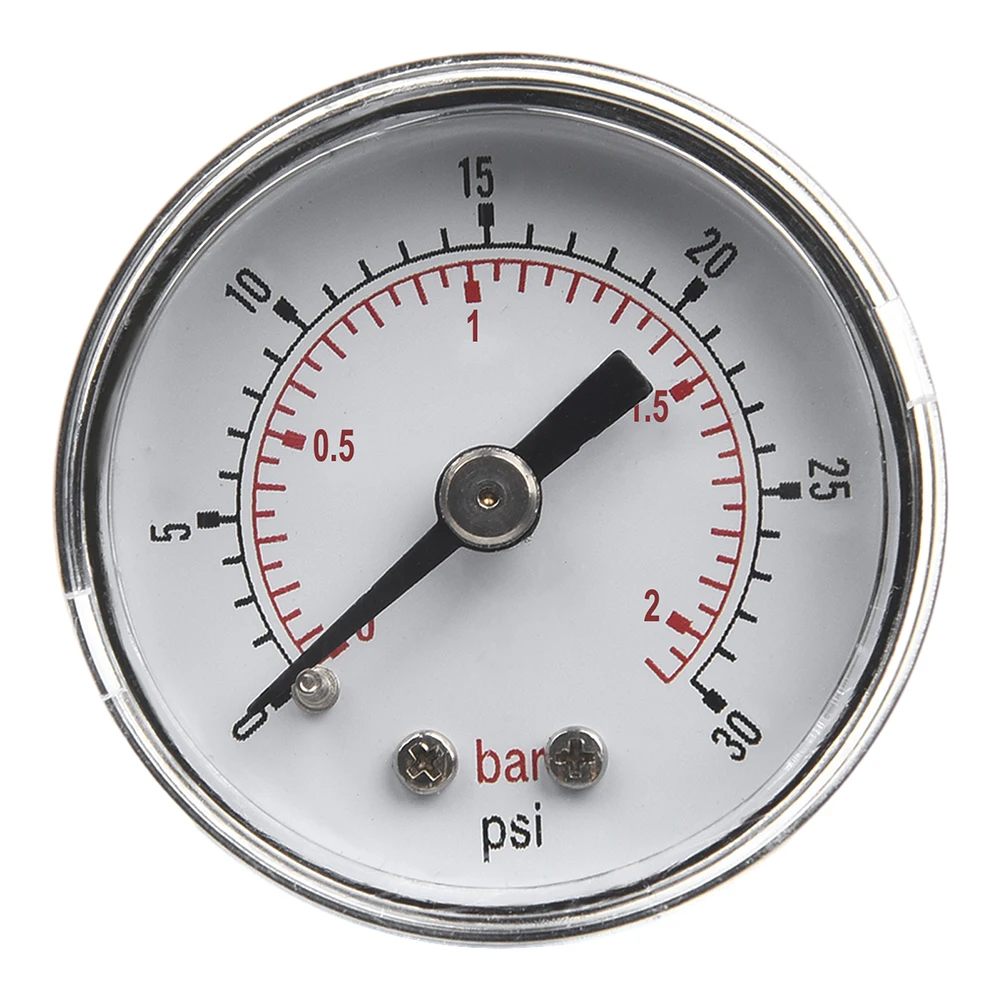 Pressure Gauge 40mm Stainless Steel Liquids Filled 030psi with 18BSPT Thread for Hydraulic and Industrial Tools
Pressure Gauge 40mm Stainless Steel Liquids Filled 030psi with 18BSPT Thread for Hydraulic and Industrial Tools