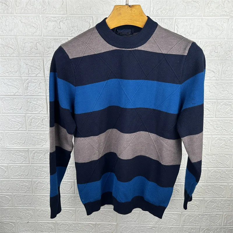 Thiened осенне-зимний свитер из кроличьей шерсти, повседневный вязаный свитер для мужчин, теплый длинный свек с круглым узором в полоску
Thiened осенне-зимний свитер из кроличьей шерсти, повседневный вязаный свитер для мужчин, теплый длинный свек с круглым узором в полоску