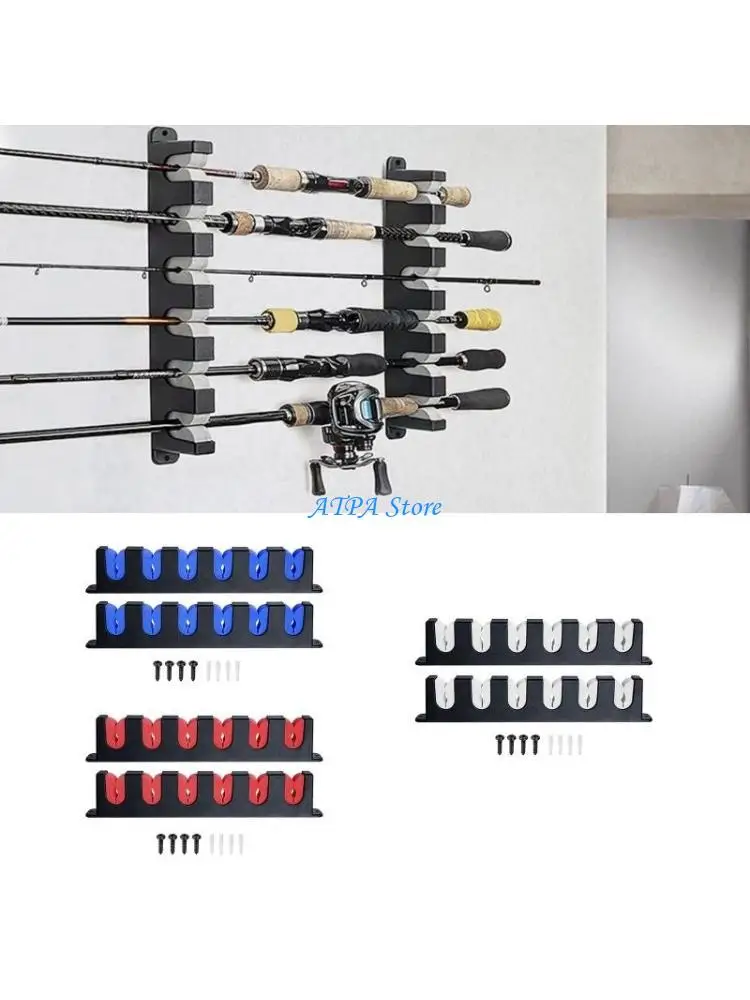 U13C Horizontal 6-Rod Fishing Rod Holder Wall Mounted Fishing Pole Rack for Garage, Wall, Ceiling Rod Stand Easy Installation
U13C Horizontal 6-Rod Fishing Rod Holder Wall Mounted Fishing Pole Rack for Garage, Wall, Ceiling Rod Stand Easy Installation